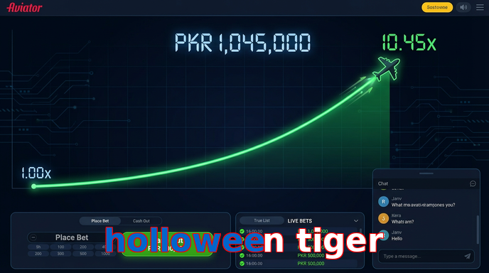Main screen of Holloween Tiger aviator page for PK players