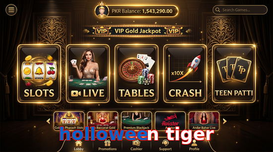 Main screen of Holloween Tiger casino page for PK players