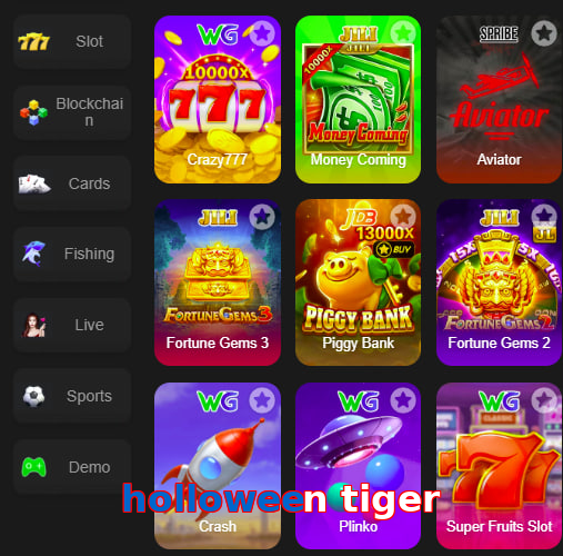 Main screen of Holloween Tiger game page for PK players