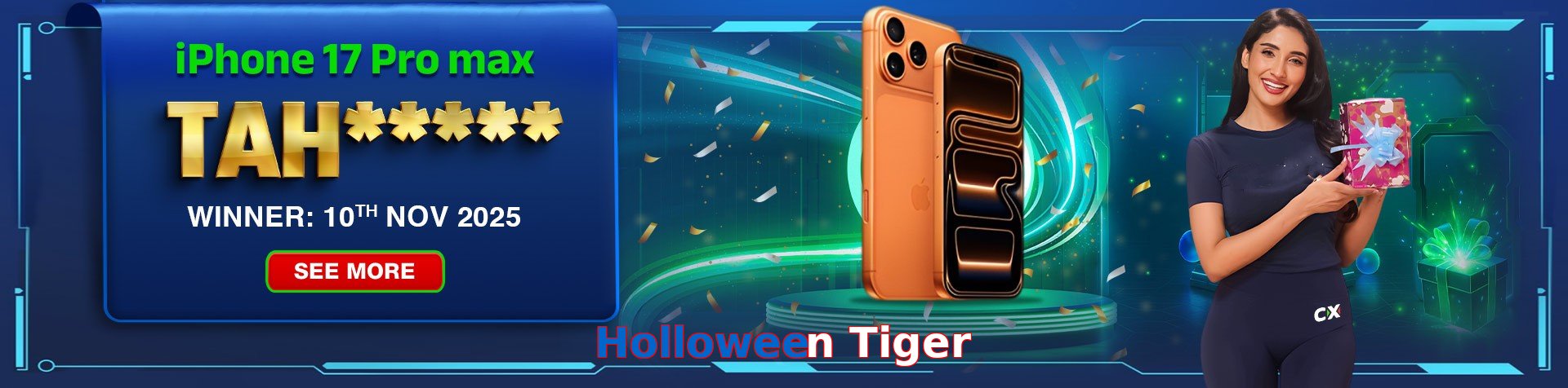 Holloween Tiger game app for Pakistan players