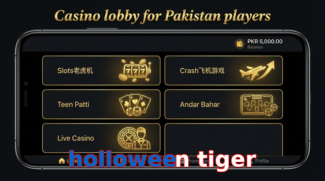 Lobby view of Holloween Tiger for Pakistan users