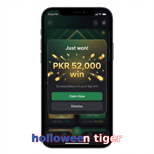 Main screen of Holloween Tiger win page for PK players